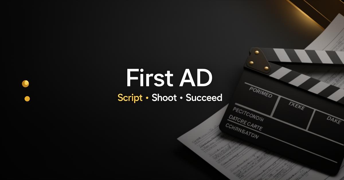 First AD — Professional Script Breakdown & Budgeting